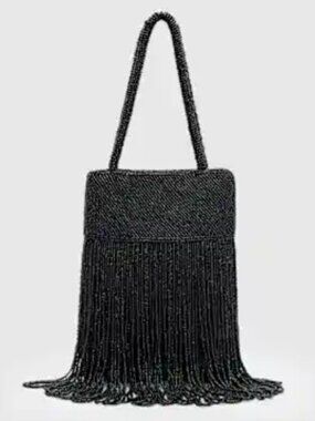 Reformation Valentina Mini Beaded Shoulder Bag